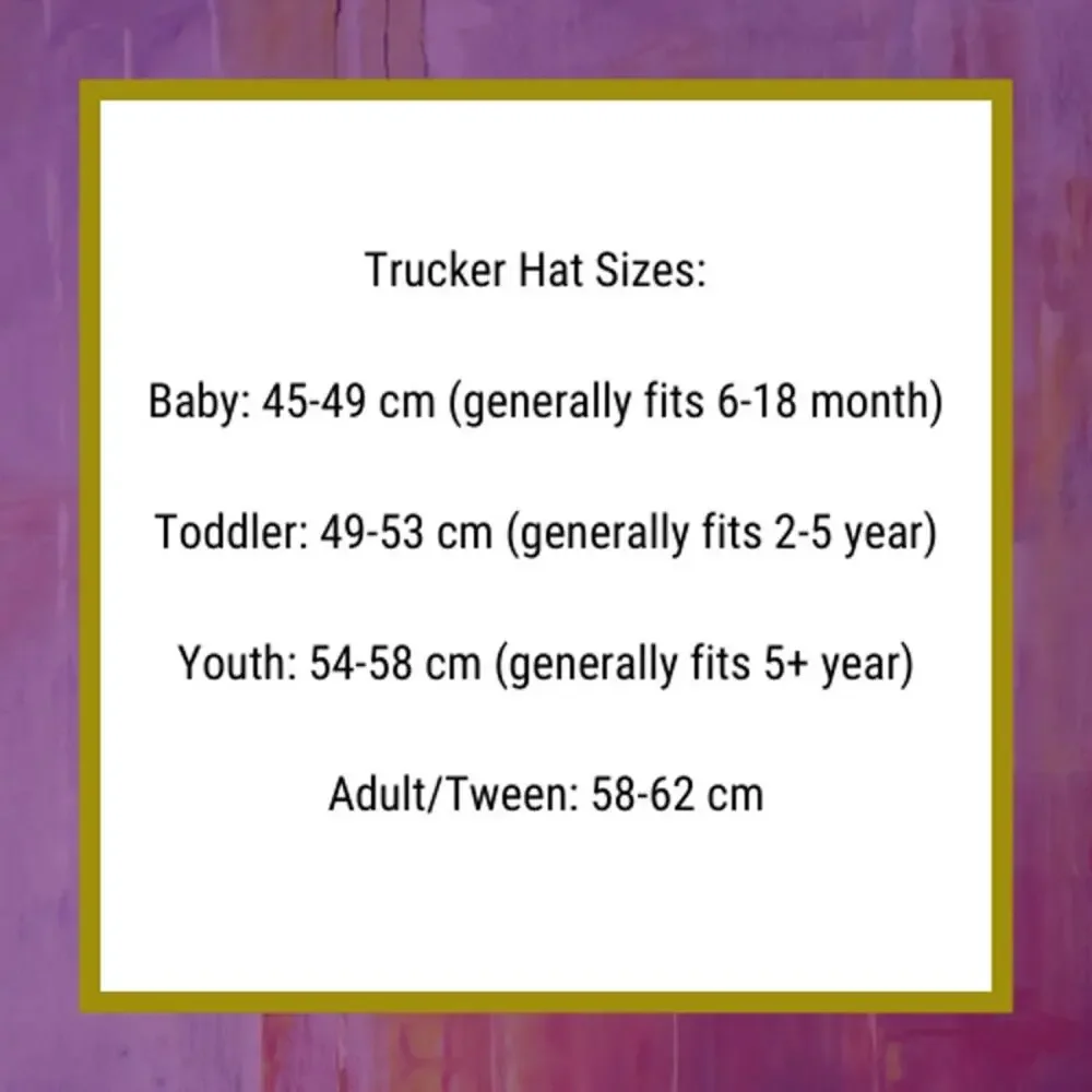 One Baby Trucker Hat Black BE YOU TIFUL New